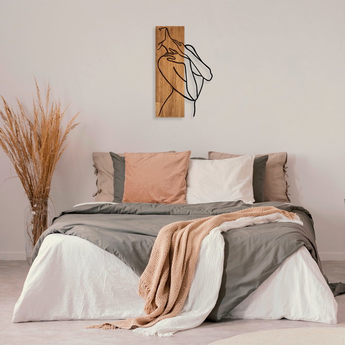 Wallity MA-297 Accesorio Decorativo de Pared de Madera y Metal, 58 x 36 cm Wallity MA-297 Accesorio Decorativo de Pared de Madera y Metal, 58 x 36 cm